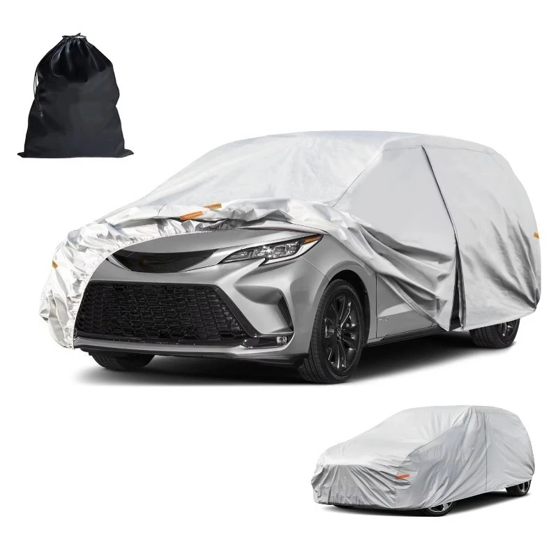 6 Layers Car Cover Custom Waterproof All Weather for Automobiles, Outdoor Full Cover Rain Sun UV Protection