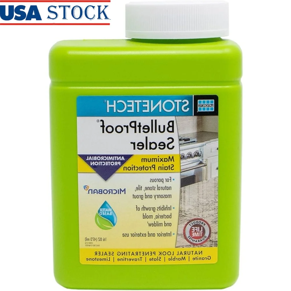 

Пуленепробиваемый герметик, каменная плитка, затирка, каменная кладка, водостойкая, профессиональная защита от пятен, внутренняя и внешняя часть, низкий запах, 16 унций, 473 мл