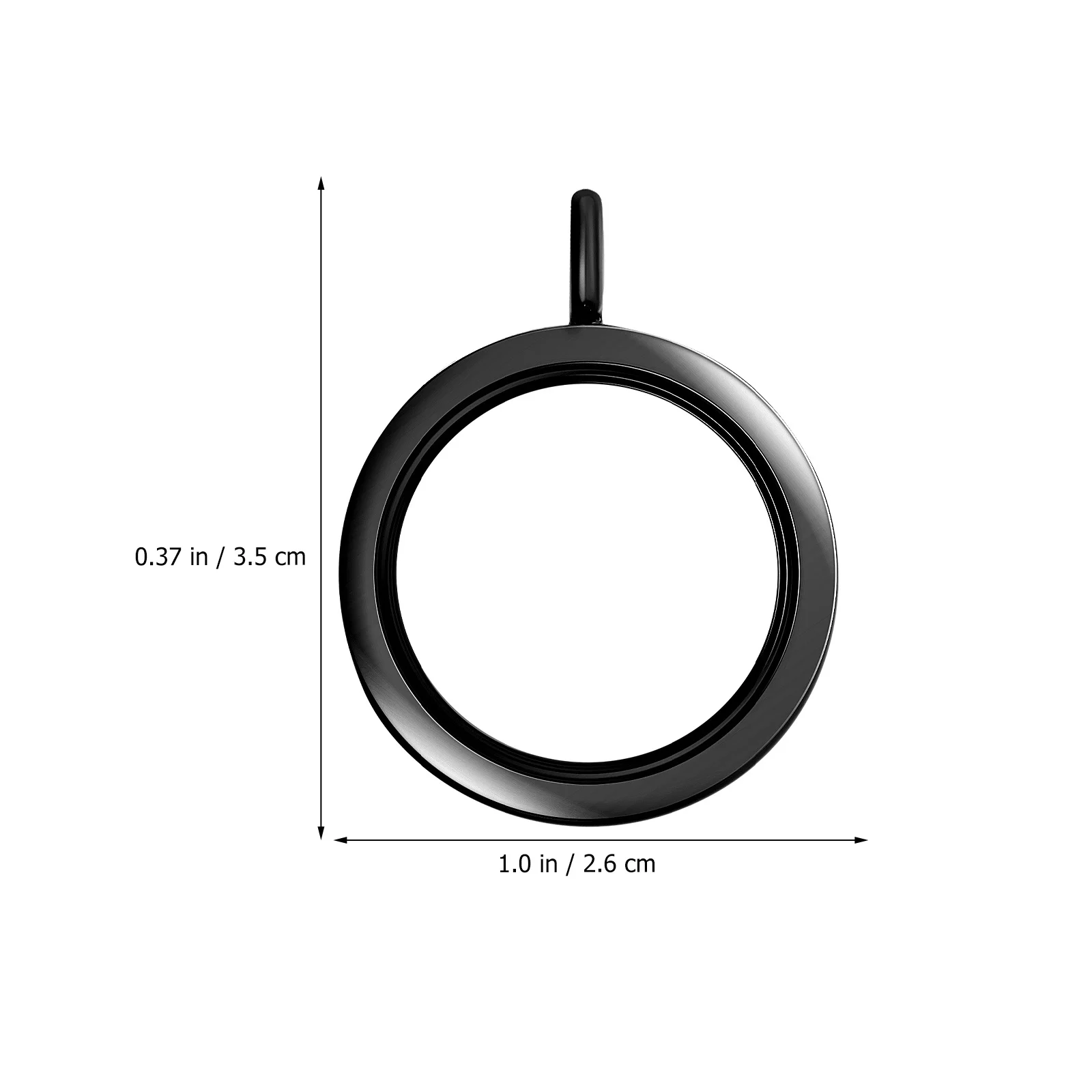 5 قطع من قلادات الصور الشفافة الدائرية لصناعة المجوهرات، قلادات معدنية لامعة بإطار مزدوج الجوانب قابل للفتح