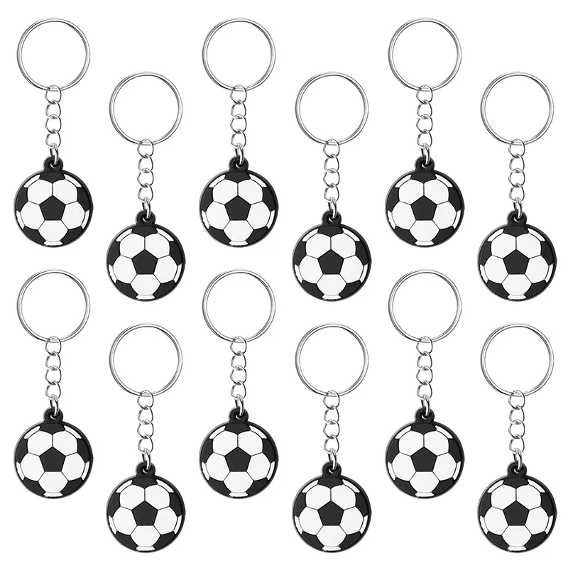12/20/30 Stück Fußball-Party-Schlüsselanhänger für Kinder, Sport-Themen-Geburtstagsgeschenke, Piñata-Füller, Weihnachtsgeschenk, Fußball-Rucksackanhänger – Detail 8
