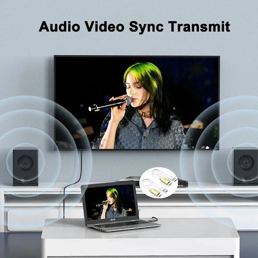 1080p 30m 5G Wireless Video Transmitter and Receiver HDMI Extender Screen Share Cable for TV Box DVD Laptop PC To TV Projector view 6