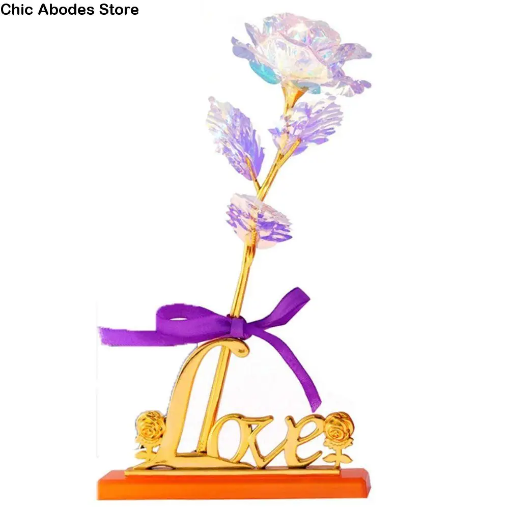 

Elegant Safe Golden Foil Rose Flower Simulation Rose Flower Artificial Rose Flower Golden Foil Gold Foil Rose Pendant Home Decor
