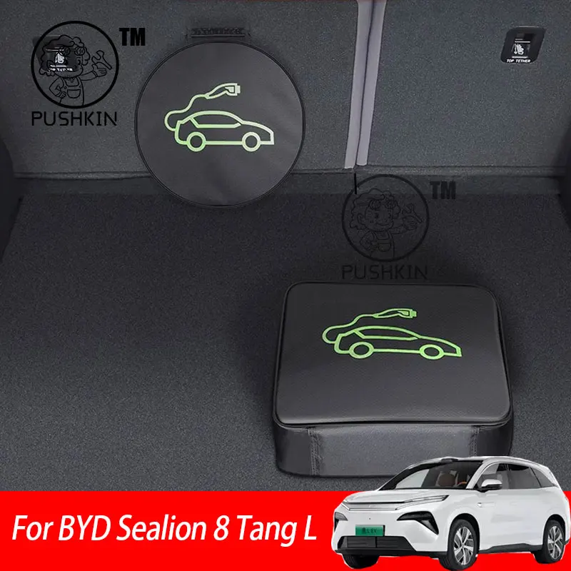 

Charging Gun Pouch New Energy Electric Vehicles Portable Storage Bag For BYD Sealion 8 Tang L 2025 2026