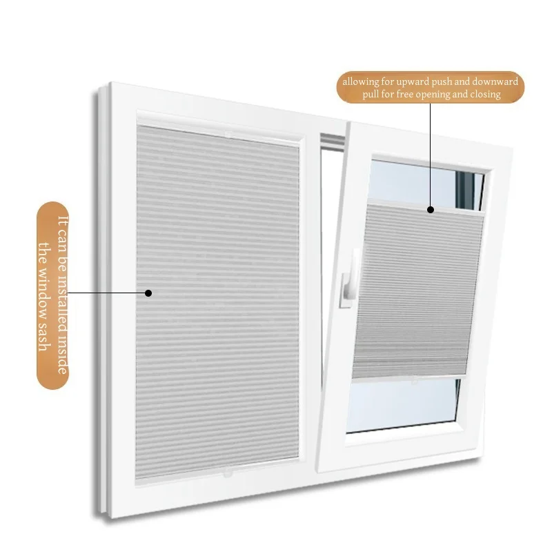 Sunroad Waterproof Curtains, No Drill Required, Suitable for Inward Opening and Tilt Windows