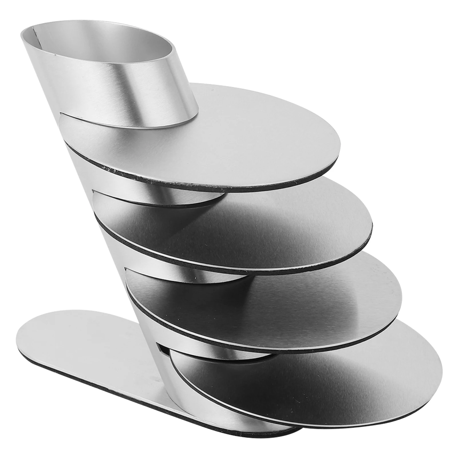 

Stainless Steel 4PCS Heat Insulated Cup Mats Anti Drink Pads for Mug Tumbler Glassware Modern Tableware Kitchen