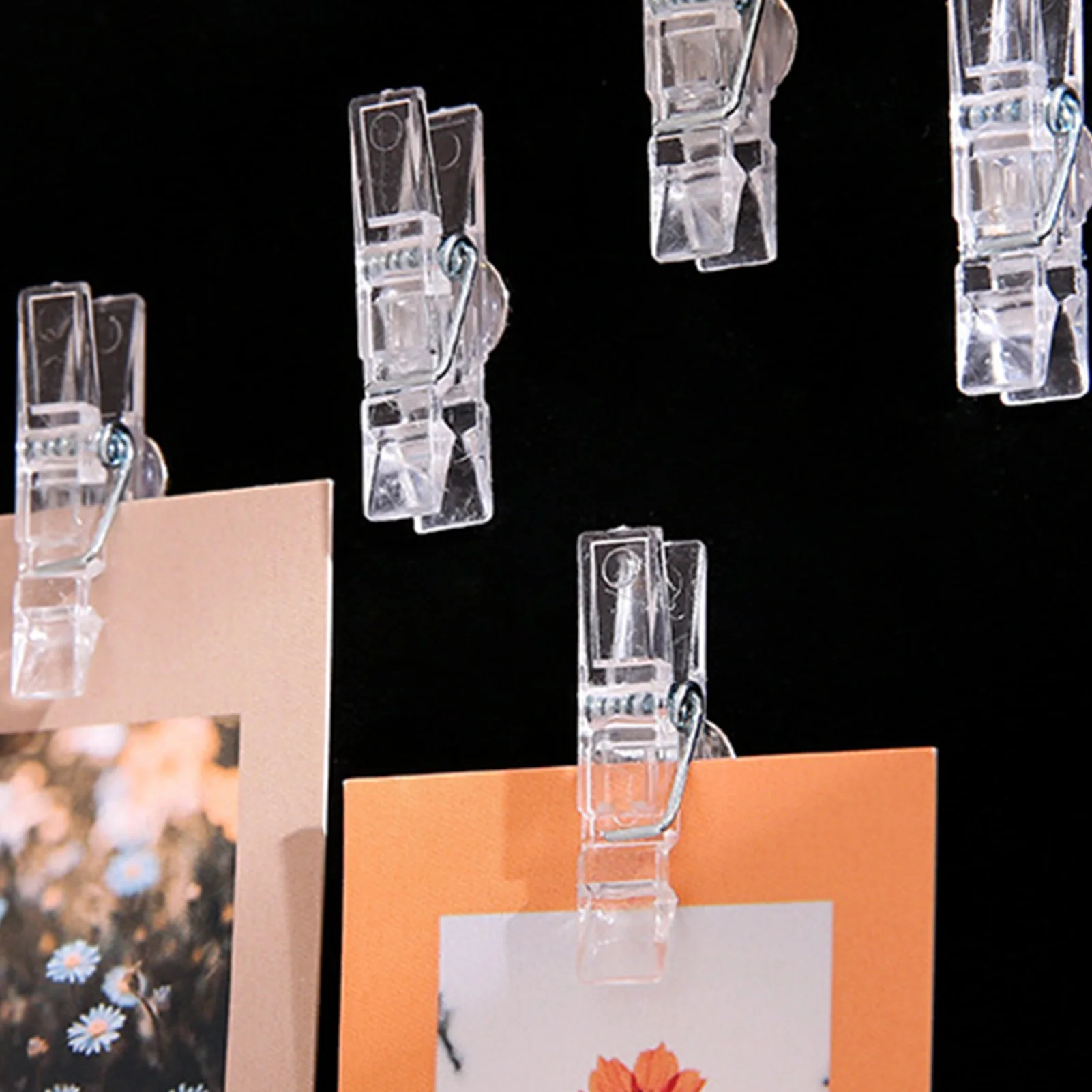 20 قطعة مشبك متعدد الوظائف Thumbtack الفلين البلاستيك الشفاف صور المنزل الجدار الديكور كليب شفافة ورأى الأظافر المعدنية