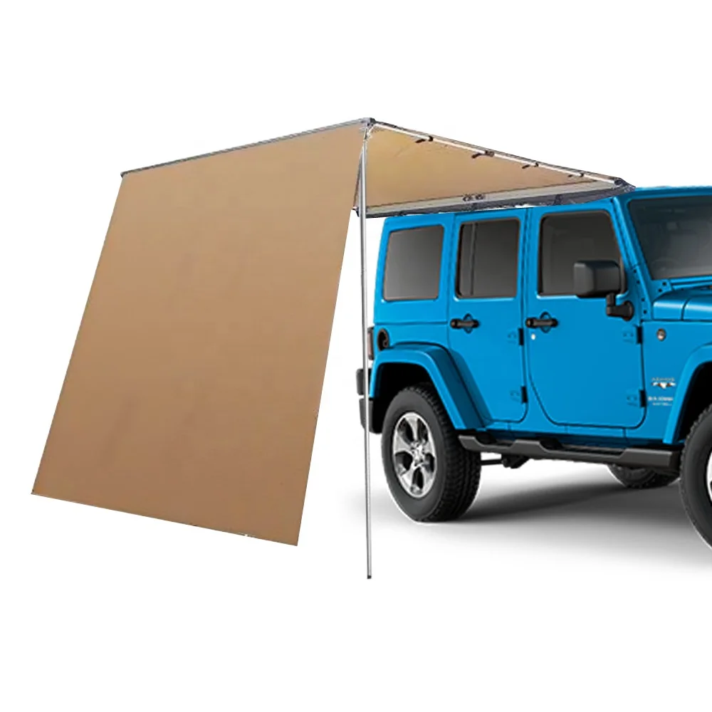 Aluminum Pole Polyester Fabric Windproof Folding Truck Sun Shade Car Roof Top Tent