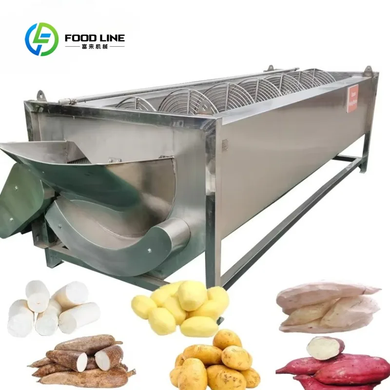 95% Peeling Rate Cassava Roots Skin Peeling Machine Cassava/Potato Peeler and Washer