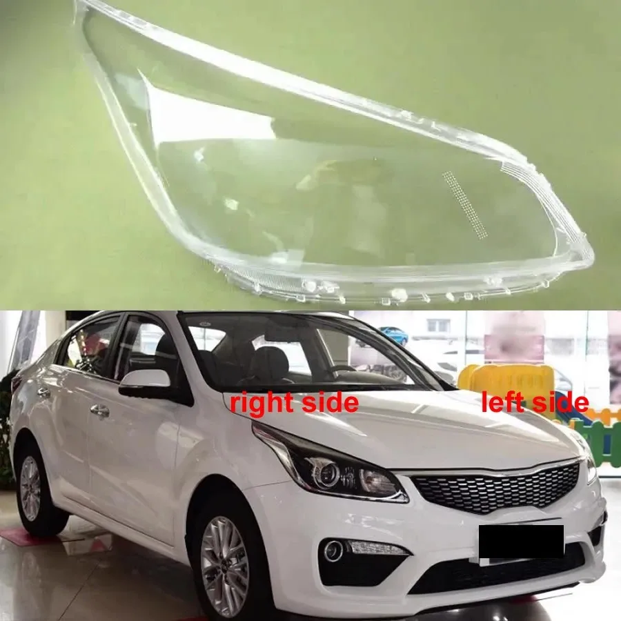 

For Kia K2 KXCROSS 2017 2018 2019 Front Headlight Cover Headlamp Shell Lens Lampshade Transparent Shade Mask Plexiglass