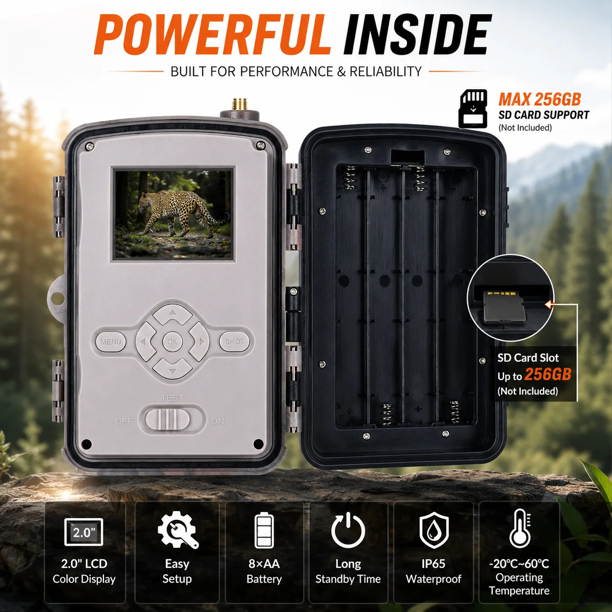 SuntekCam HC-935PLUS EU 4G Trail Camera 4K 36MP Free Cloud 0.3S Trigger 120° Wide Angle 25M PIR Waterproof Hunting Wildlfie Cam