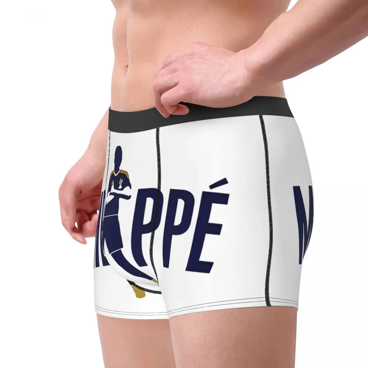 Men's Boxer Shorts Panties KM Mbappe Logo Soft Underwear Male Novelty Underpants