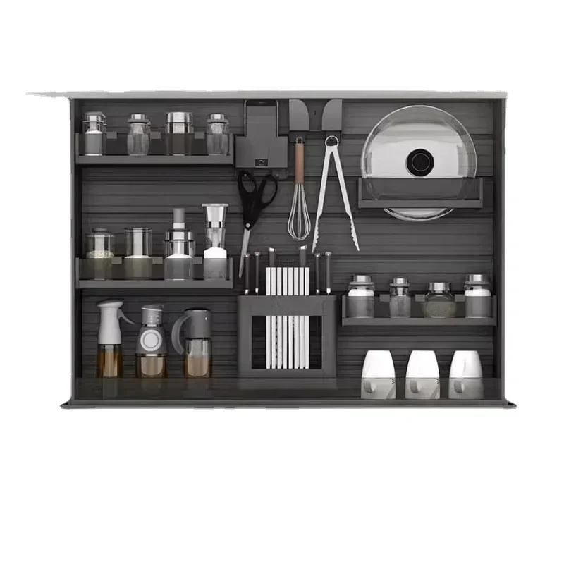 

Intelligent Lifting Basket Kitchen Storage Multi-Functional Durable Voice Touch Control Popular