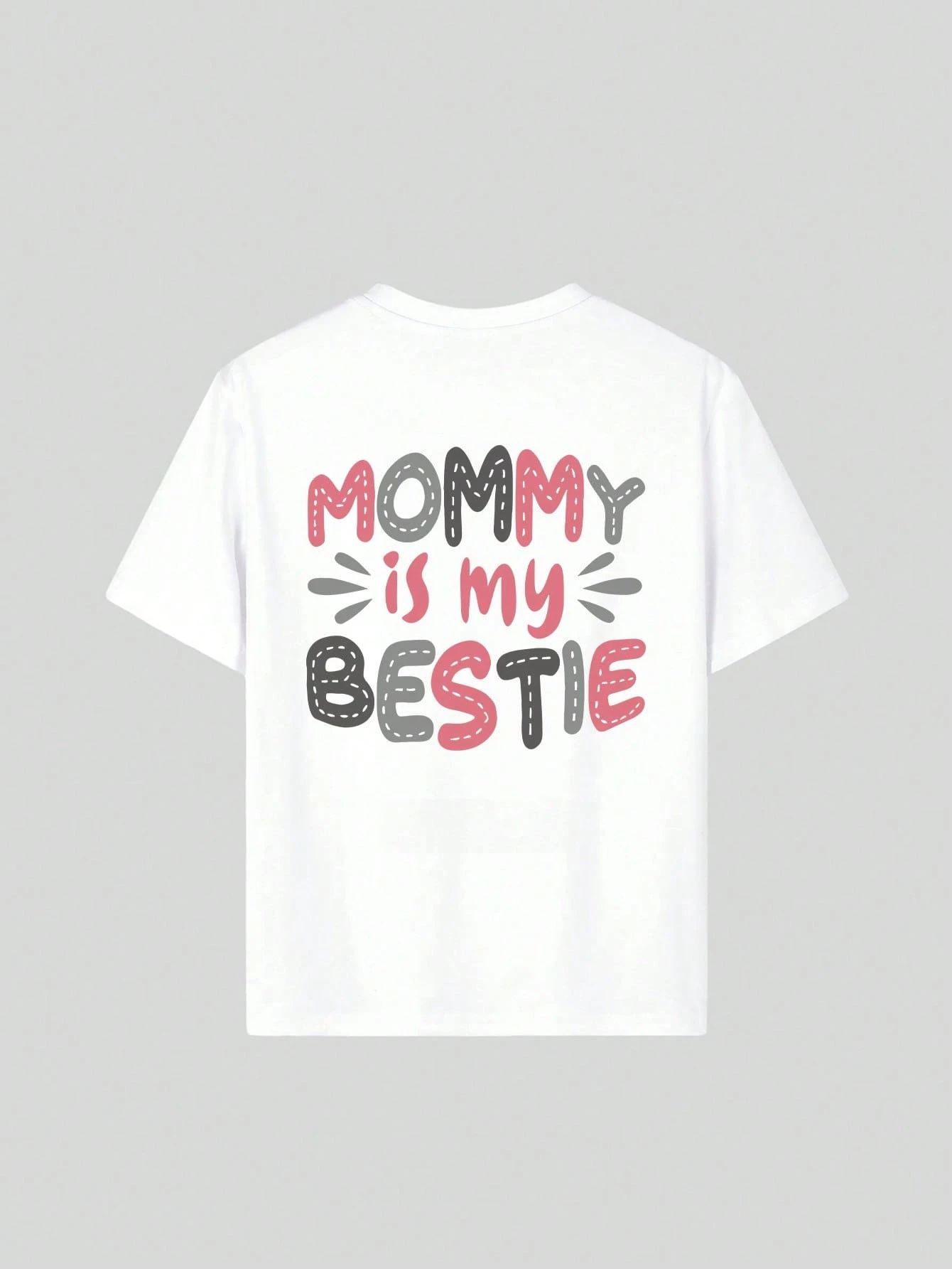 Tween Girl عارضة متعة طباعة طاقم الرقبة قصيرة الأكمام تي شيرت الصيف أعلى قصيرة الأكمام جولة الرقبة عارضة أعلى ملابس الأطفال #6