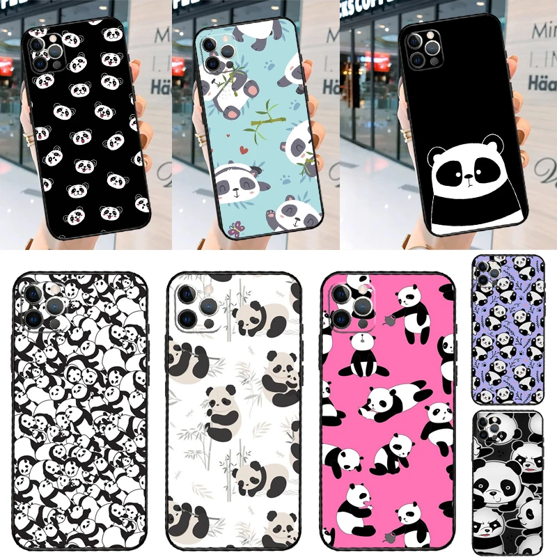 الباندا الحيوان الحال بالنسبة لسامسونج غالاكسي S23 S24 S25 الترا S20 S21 S22 S9 S10 زائد S20 FE S25 FE غطاء كوكه #1