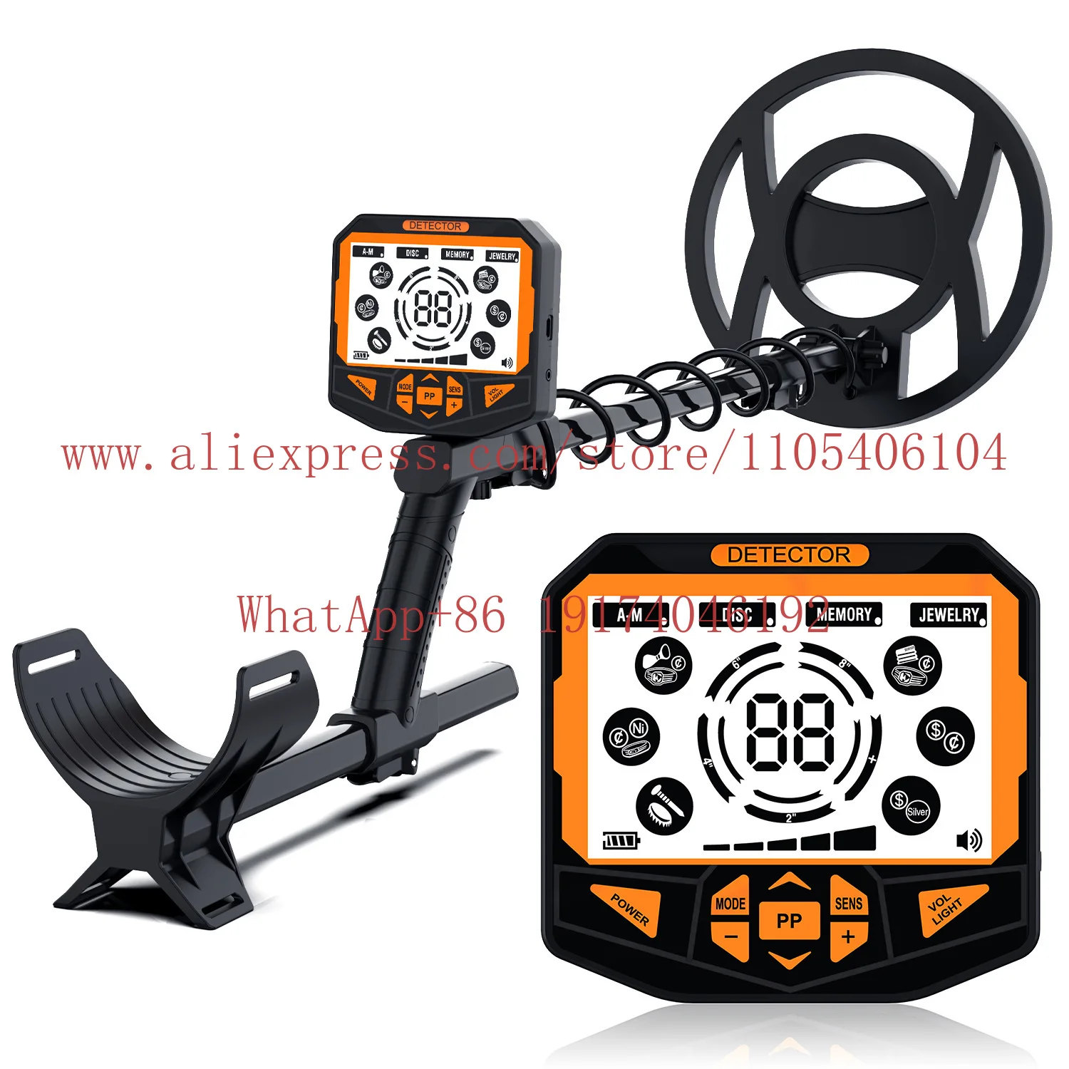 GT972I Metal Detector Outdoor Treasure Hunting Instrument Gold Treasure Hunting Archaeological Instrument