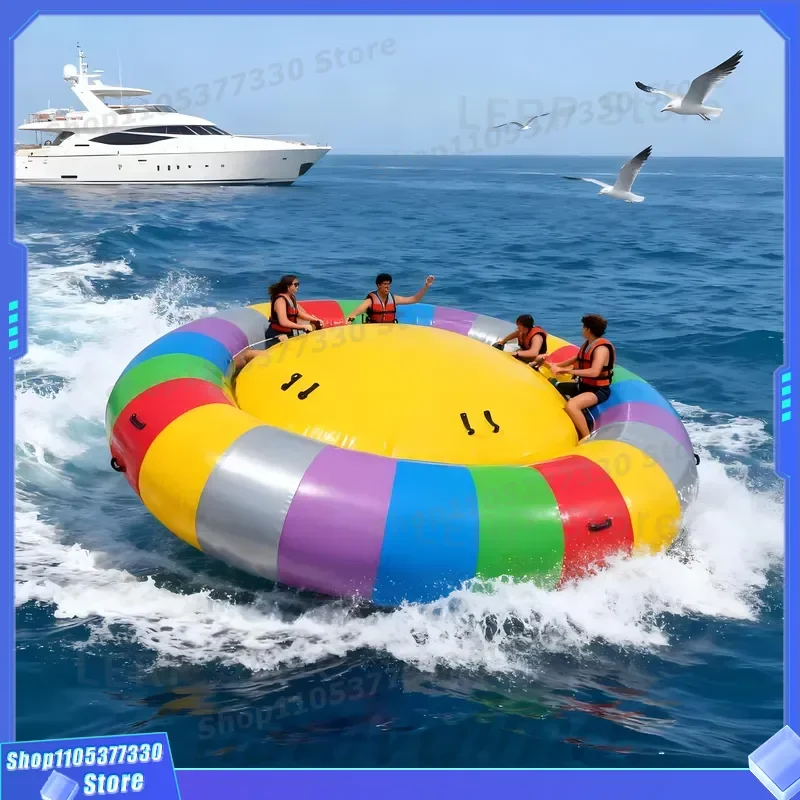 Wholesale Price PVC Inflatable Water Spinning Flying Disc, Suitable for Exciting Summer Water Entertainment Activities