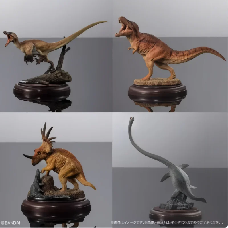 Hot Original Bandai Gashapon Big Biological Map Twisted Egg Animal Action Figures Dinosaur Tyrannosaurus Simulation Model Toys