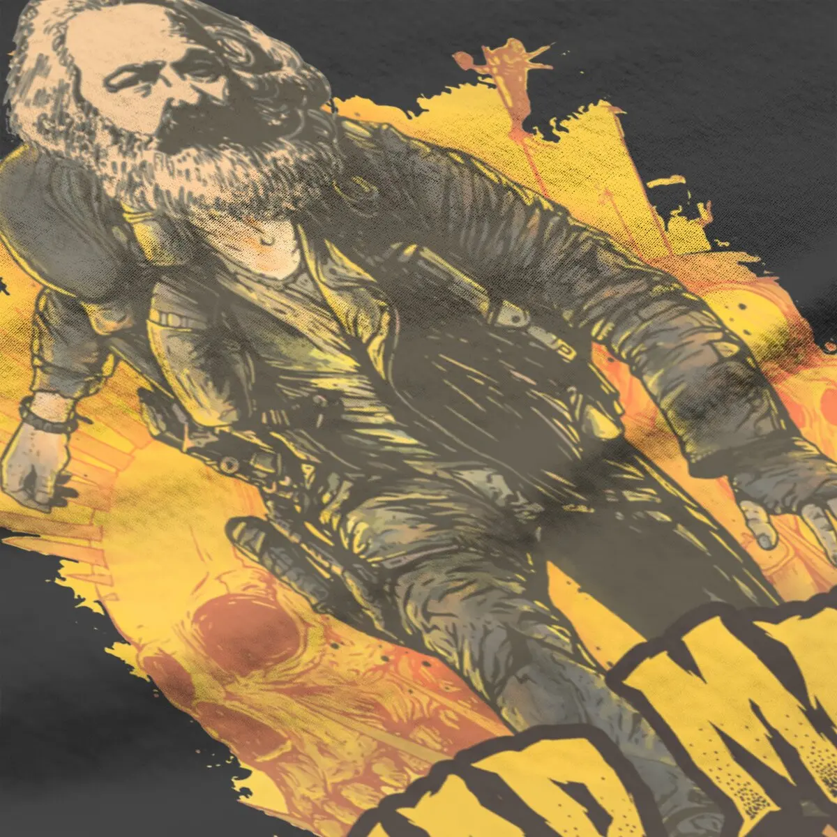 Funny Mad Karl Marx The Class Warrior  T-Shirt Men  Cotton T Shirts Communist Meme Comfortable Short Sleeve Tees Summer Clothing