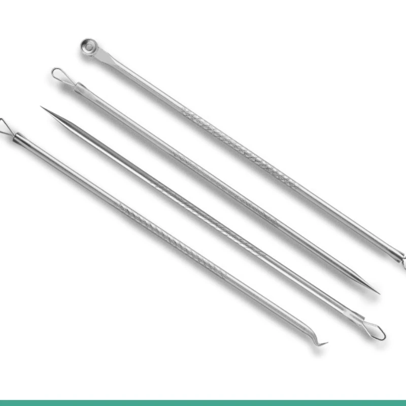 4 قطعة/المجموعة حب الشباب العيب مزيل البثرة النازع أداة مجموعة ضغط حب الشباب أدوات خاصة الجمال الوجه المسام الأنظف الإبر مجموعة أدوات #6