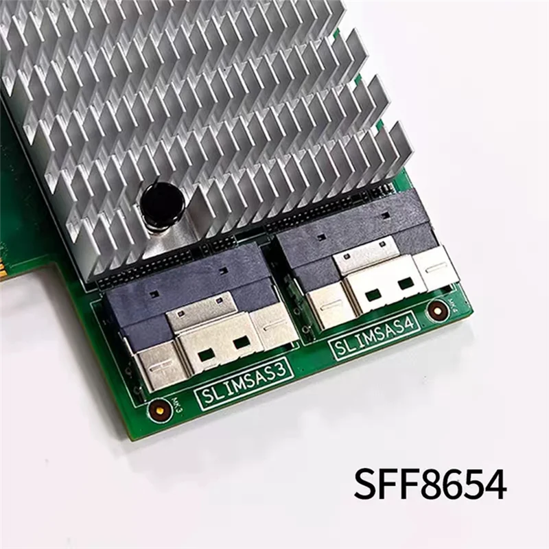 Top-Pcie 3.0 X16 Erweiterungskarte M.2 NVME SSD Erweiterungskarte PLX8749 Split-Free für Grafikkarte M.2 Nvme SSD U.2 Erweiterung