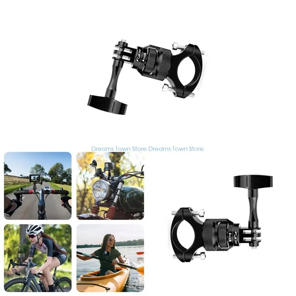 حامل مقود دوار HX6A مضاد للاهتزاز 360 درجة لكاميرات الحركة الخاصة بالدراجة النارية