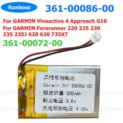 361-00086-00 3.8V 180mAh Battery For GARMIN Forerunner 220 225 230 235/J 620 630 735XT instinct solar,Vivoactive 4 Approach G10