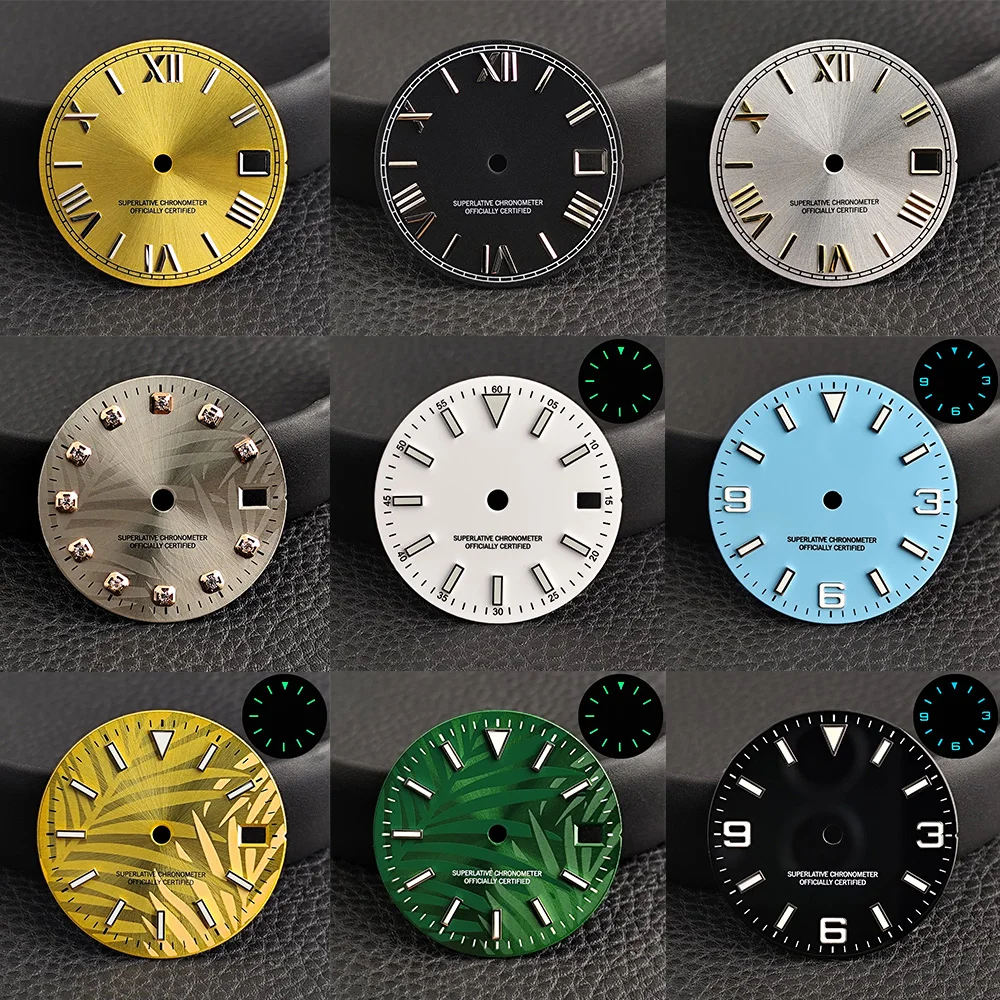 28.5MM Diameter Single Calendar Watch Dial Modified Dial for NH35 Movement Accessories Watch Parts Watch Repair