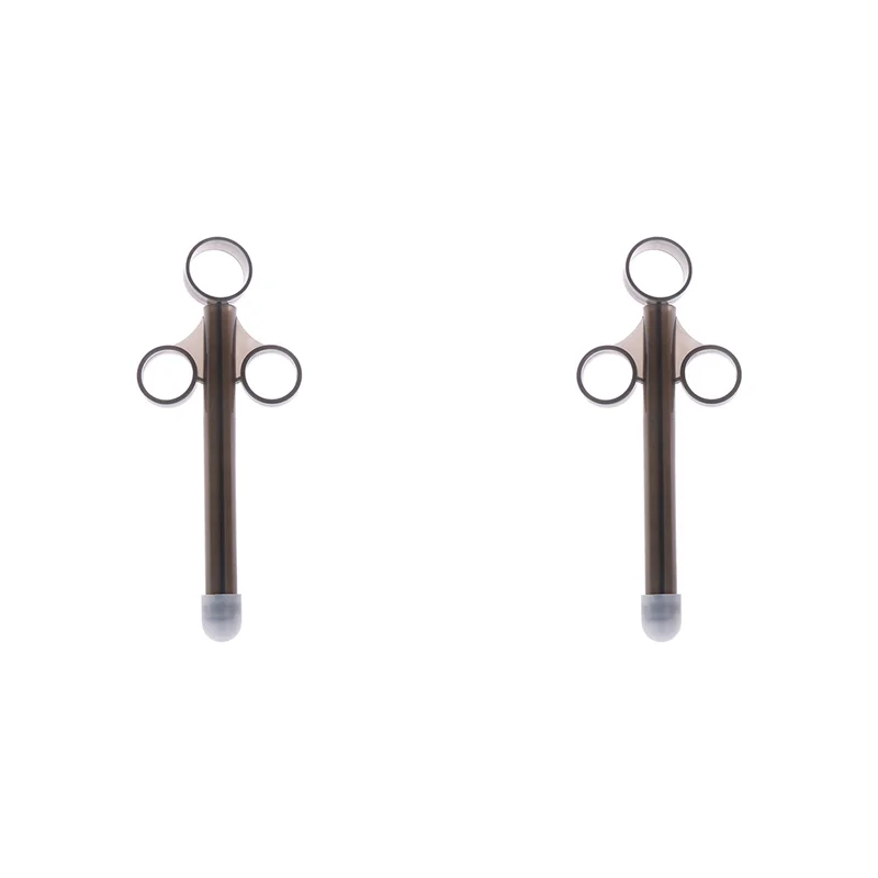 FZFZ 2X الشخصية الشرج زيوت التشحيم التشحيم قاذفة مطلق النار حاقن قضيب حقنة كبيرة سوداء #1