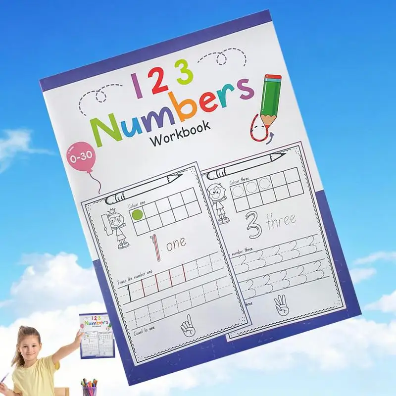 알파벳 추적 도서 A4 영어 알파벳 쓰기 연습 편지 추적 도서 3-6 세를위한 대화 형 조기 학습 워크북