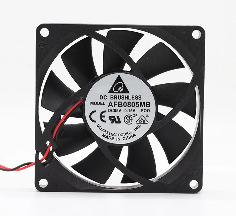 

Ltsf For Delta AFB0805MB F00 DC 5V 0.15A 80x80x15mm 2-Wire Server Cooling Fan 8cm