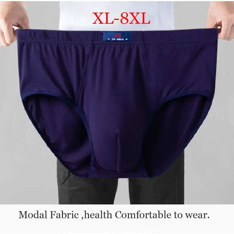 8XL-XL 5Pcs Modal Plus Size Oversize Mens Underwear Brief Mens Briefs Men Shorts Underwear Men Underwear Comfort Male Underwear - Image 4