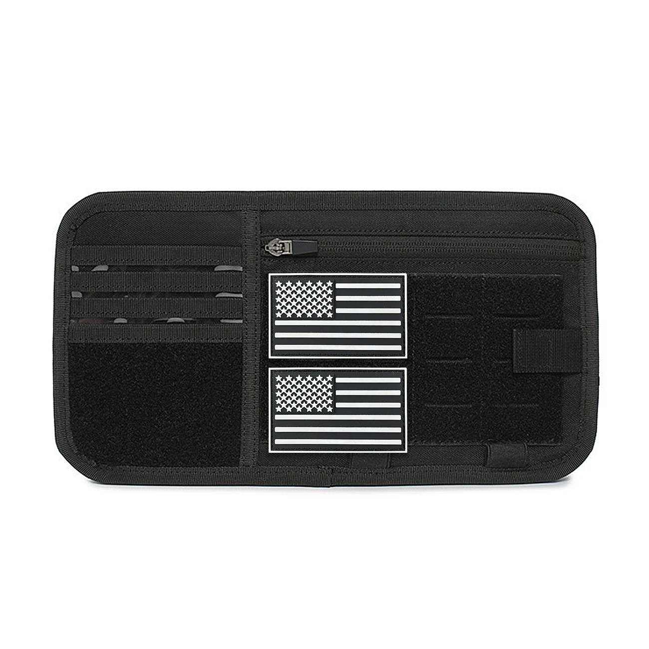 MOLLE car sunshade storage bag, car ID card bag, multifunctional in car EDC tool storage bag, thickened wear-resistant fabric