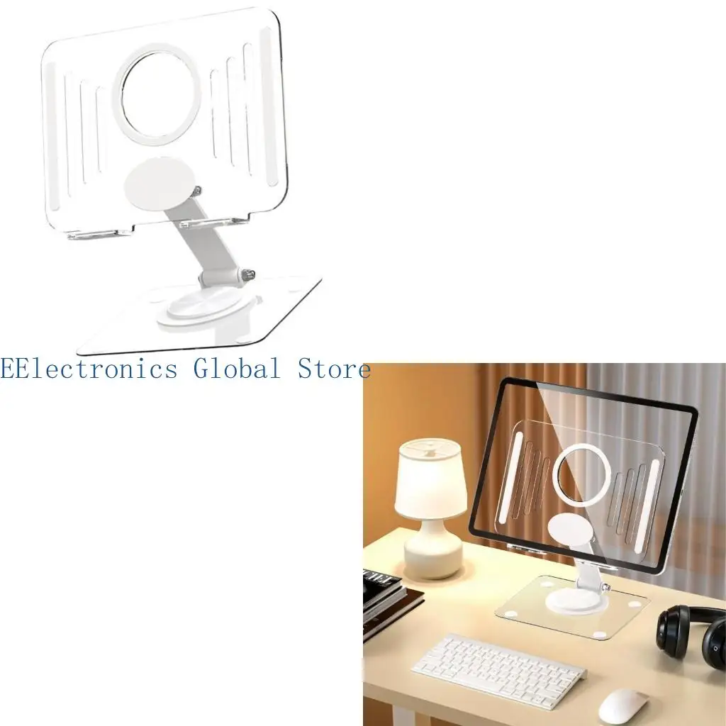 

462B Tablet Holder, Foldable Tablet Stand Cooling Stand, Ergonomic Design For Comfortable Viewing, Devices