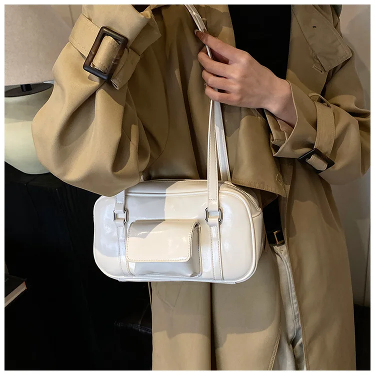 2025년 신상 여성용 언더암 백, 천연 가죽 멀티웨이 숄더 크로스바디 토트, 빈티지 시크 대용량 핸드백