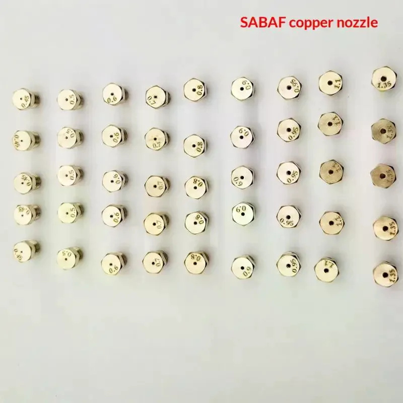 5PCS Burner Gas Hob LPG- Conversion Kits Jets 50 65 70 87 95 Brass Nozzle For Gas Stove Brass Nozzle Propane Injector