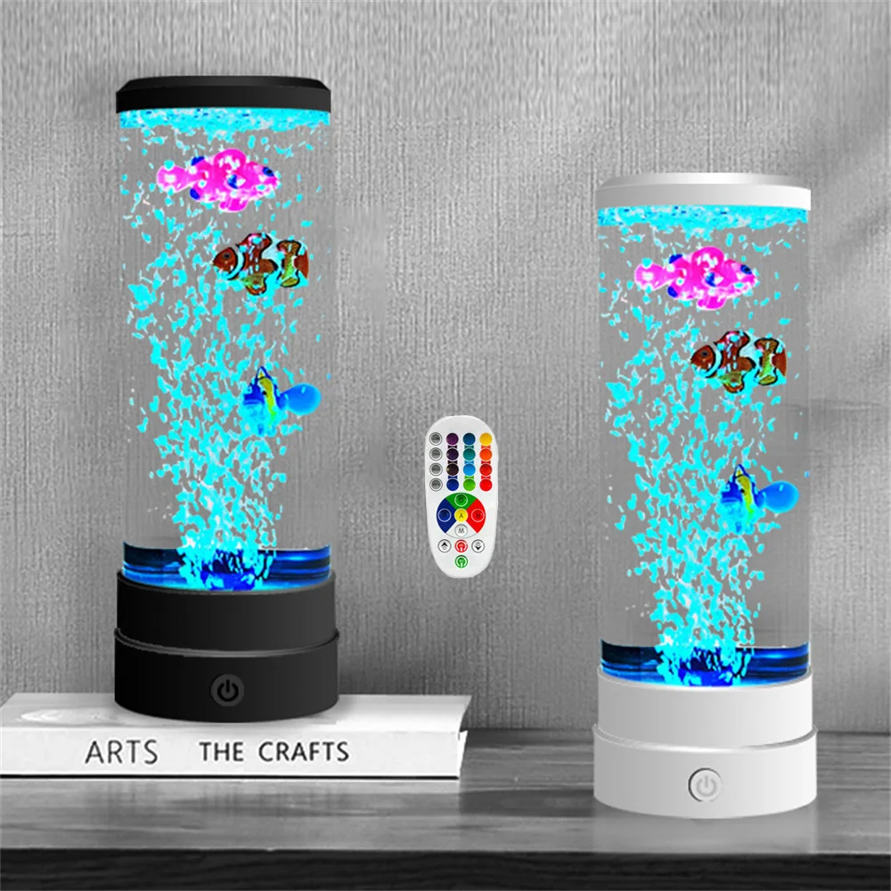 

USB Simulated Fish Tank Lamp LED Color Changing Lamp Simulated Fish Tank Lamp Remote Control Simulated Fish Aquarium Lamp