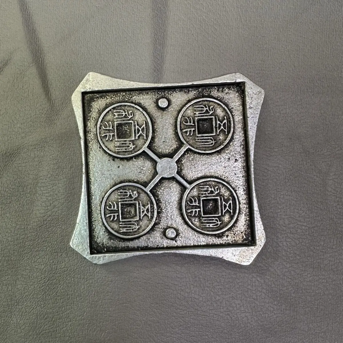 Antique collection of ancient coins, copper coins, Qian Fan money molds, five-bead money casting molds