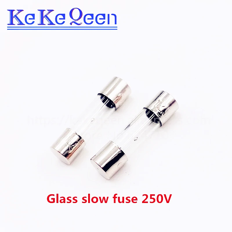 20pcs/Box 5*20mm 0.25A 250V Slow Fuse 5*20 T0.25A 250mA T250mA 250V Glass Fuse 5mm*20mm