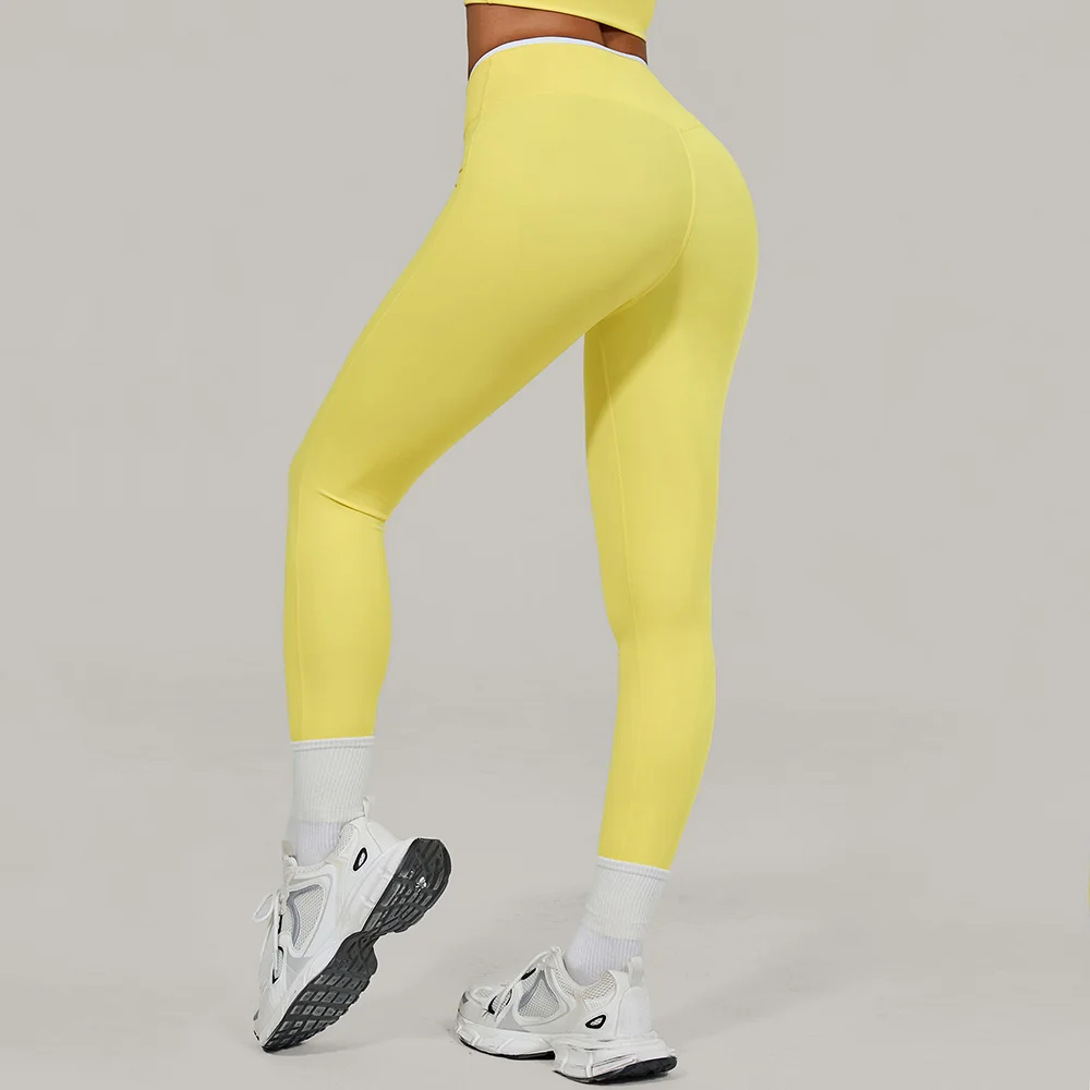 

Женские леггинсы для йоги с высокой талией, спортивные штаны, однотонные леггинсы для тренировок в спортзале, леггинсы для бега, леггинсы для фитнеса с эффектом пуш-ап