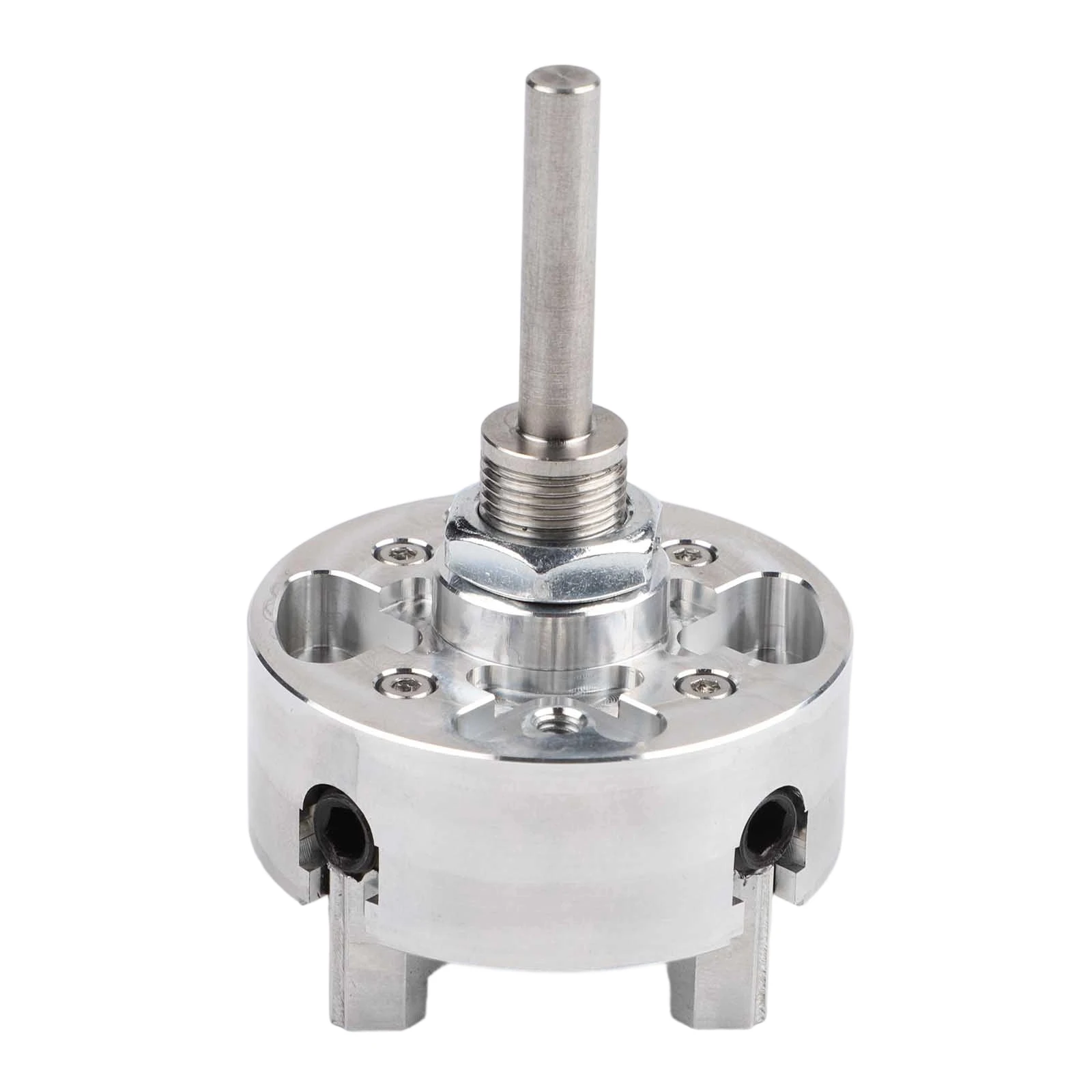 Home Hobby Workshop Four-jaw Chuck Manual Chuck for lathe Accessory X1 Thread Spindle Hardened Critical Components