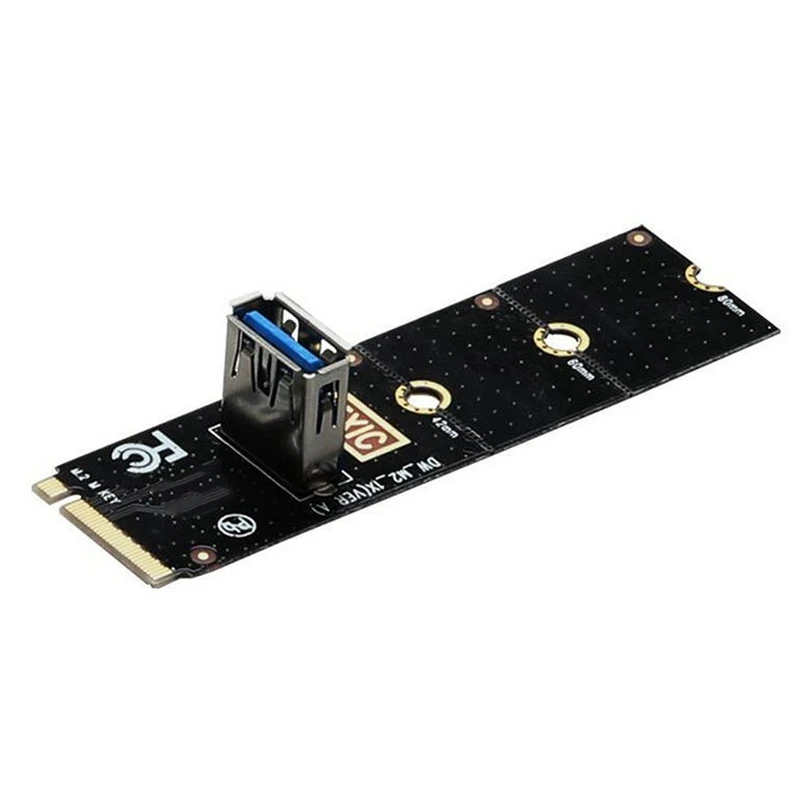 2Pcs NGFF M.2 To USB3.0 PCI Express Converter Adapter Graphics Cardextender M2 To PCI-E Pcie Transfer Mining Riser