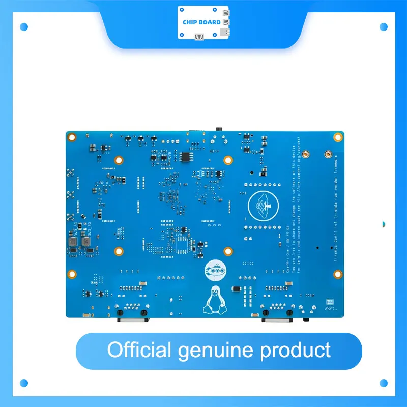 Banana Pi OpenWrt One Smart Router, Didukung oleh Chip MediaTek MT7981B, Memori 1GB DDR4, Port RJ45 Ganda (2.5GbE + Gigabit), 256Mi