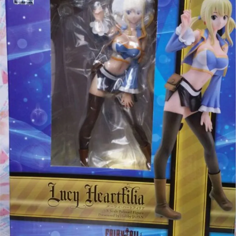 Anime Fairy Tail Lucy Heartfilia 1/8 Scale Painted Sexy Swimsuit PVC Action Figure Collectible 3 Models Toy