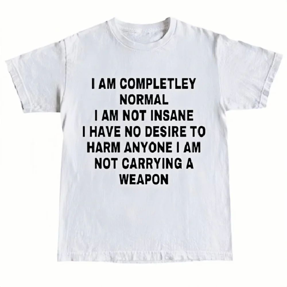 

Y2K Women's T-Shirt 2026 New Letter Printed Cotton Crew Neck T-Shirt Harajuku Fashion Trend Short Sleeve Streetwear