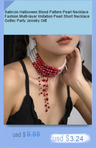 Neue Koreanische Mode Simulierte Perlen Halskette Für Frauen/Männer Böhmen Bunte Geometrische Obst Blumen Kette Halsband Kpop Schmuck – Detail 6
