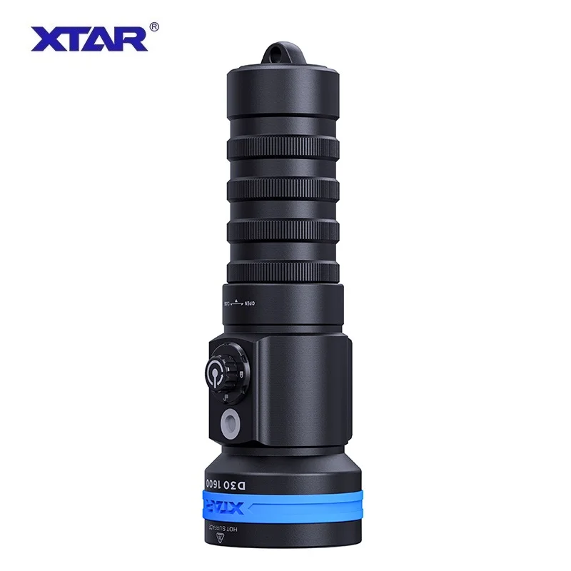 Imagem -03 - Xtar-lanterna Mergulho D30 1600lumens uv Vermelho Luz Azul Tocha Subaquática Lanterna Led Lâmpada de Mergulho 100 m