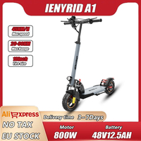 IENYRID A1 All-terrain Electric Scooter, 800 W, 48 V 12.5 AH Battery, Range 20-30 Km, Maximum Speed 45 Km/h, Maximum Load 150 Kg