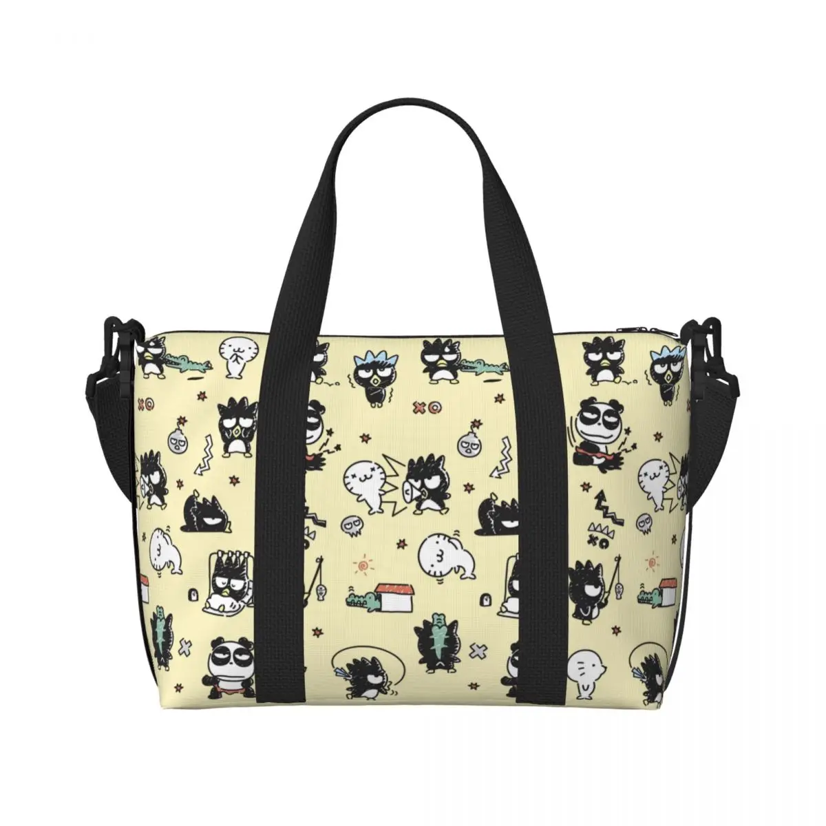 

Пляжная большая сумка на заказ BADBADTZ-MARU, женская очень большая спортивная сумка для ручной клади с пингвином, аниме, дорожные сумки для покупок