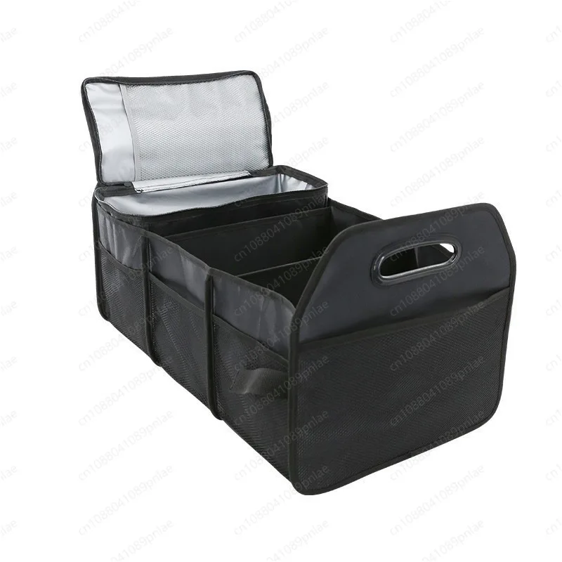 Car Trunk Organizer Insulated Cooler Bag Foldable Storage Box with Ice Pack