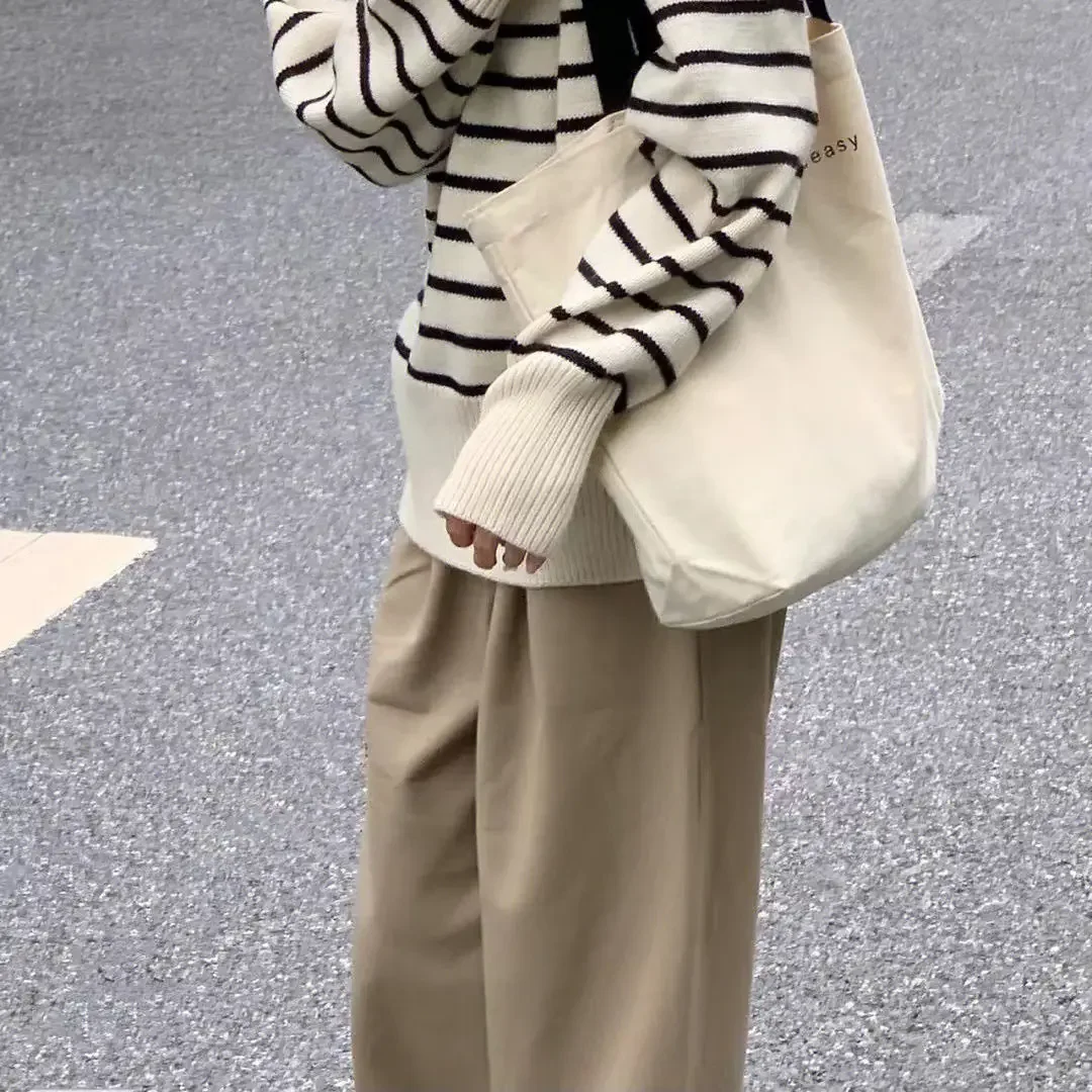 

Брюки цвета хаки, женские базовые винтажные брюки в американском стиле, студенческие новые весенние универсальные брюки BF, уличная одежда Y2k Ulzzang, свободные брюки полной длины